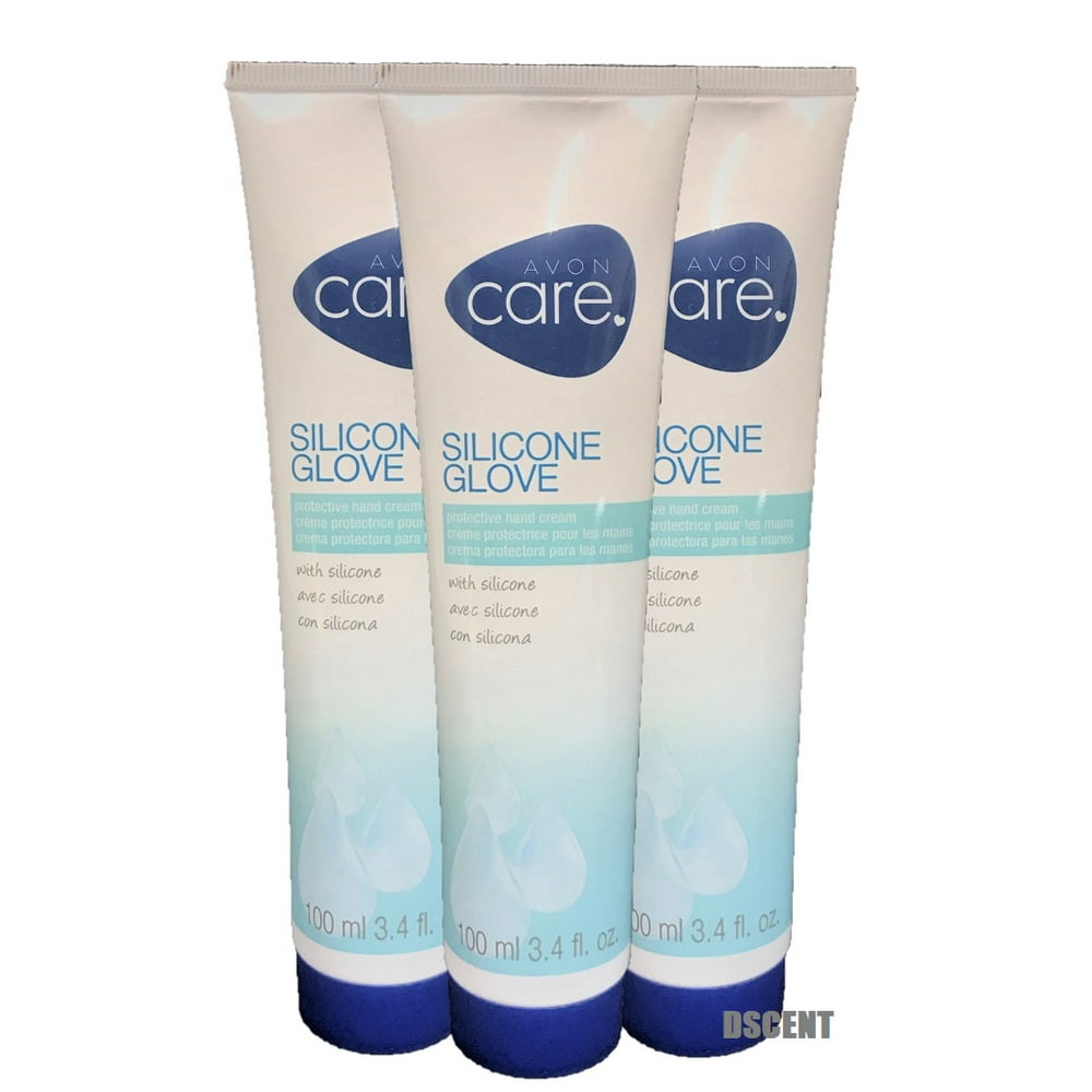 Avon 3 Pack Avon Care Silicone Glove Hand Cream Formula Softens Skin