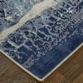 thumbnail image 3 of Feizy Indio Modern Abstract, Ivory/Blue/Black, 10' x 13'2" Area Rug Stain Fade Resistant Pet & Kid Friendly Industrial Watercolor Floor Rug for Living room Bedroom, 3 of 8