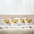 thumbnail image 7 of Ambesonne Live Laugh Love Throw Pillow Cover 4 Pack, Soft Watercolor, 20", Yellow Coral Black, 7 of 7