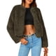 thumbnail image 1 of Abrigo PRETTYGARDEN 2025 Chaqueta Corta de Piel Sintética con Forro Polar Talle L, 1 of 8
