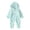 Mint Green, variant on Newborn Fleece Jumpsuit Baby Girls Clothes Plush Footed Long Sleeve Rompers Onesies Pajamas Soft Boys Winter Outfits, Watermelon Red, 0 Months