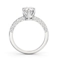 thumbnail image 3 of Dash Jewel 1.8 Ct Brilliant Round Cut Solitaire with Accent Diamond Ring – 14K White Gold Plated Engagement Ring – Timeless Wedding Jewelry with Vintage Appeal – Lab-Created Diamond Eternity Ring, 3 of 4