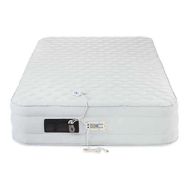 AeroBed Luxury Pillow Top Twin 16Inch Air Mattress in White