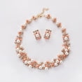 thumbnail image 7 of SmartBy 2 Pcs/Set Wedding Jewelry Set Imitation Pearl Multi Color Royal Luxurious Smooth Surface Women Necklace Earrings Set Female Accessory, 7 of 7