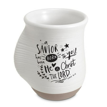 

14 oz Savior Born White Handwarmer Mug