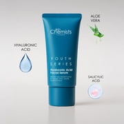 skinChemists Hyaluronic Acid Hydrating Serum for Dryness, Dehydration & Barrier Support – Lightweight Plumping Face Serum, 50ml