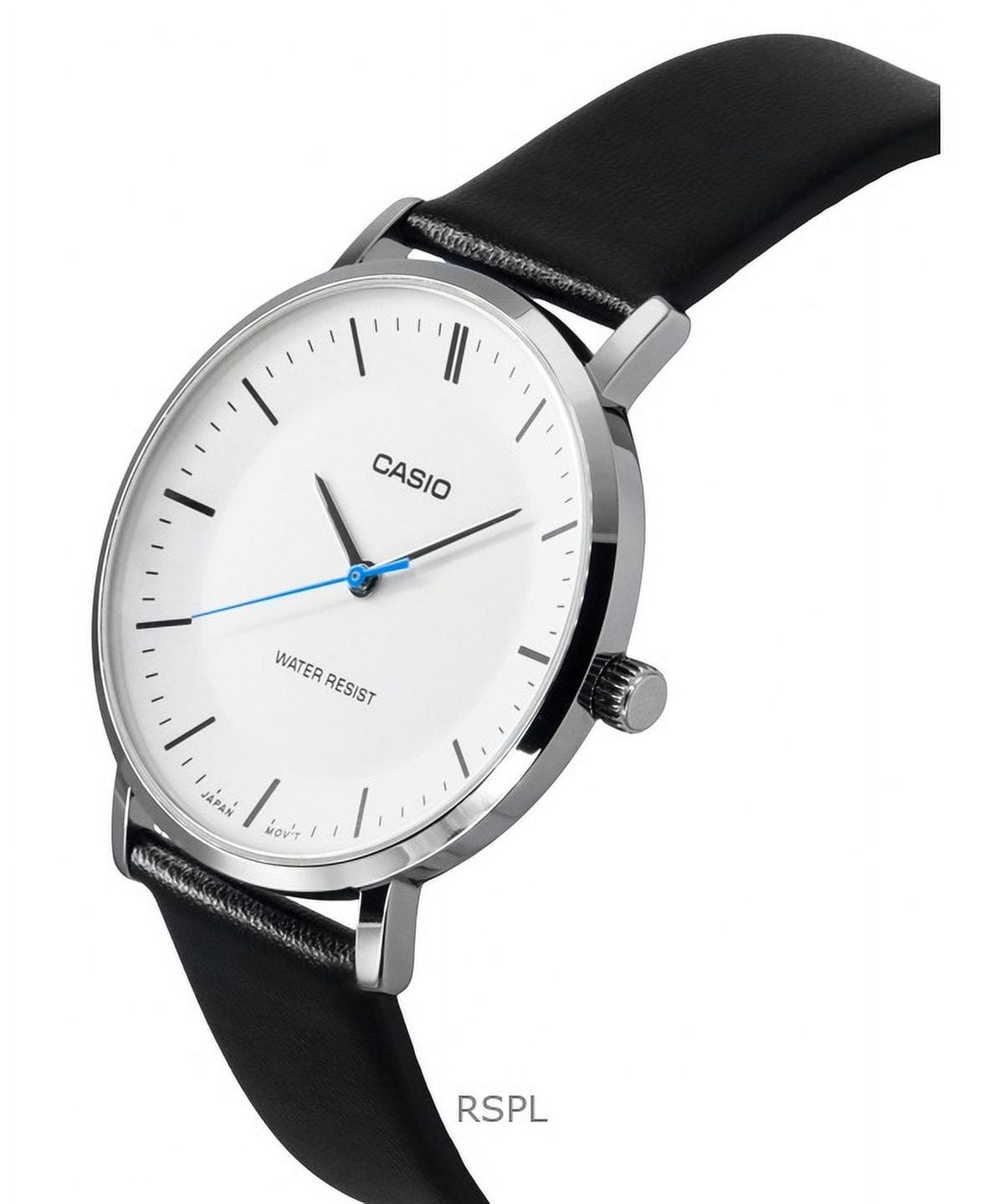 Casio Standard Analog Leather Strap White Dial Quartz MTP-VT04L-7E Men's Watch