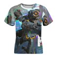 thumbnail image 4 of Apex Legends Pathfinder Kids Short Sleeve Tee Shirt Novelty Crewneck T-Shirts Unisex Summer Blouse Tops for Boys Girls 160CM, 4 of 8