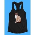 thumbnail image 3 of Kitten Sitting Racerback Tank Women -SPIdeals Designs, Female Large, 3 of 4