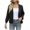 Black, variant on hoksml Women's Short Lantern Sleeve Chunky Knit Cardigan Textured Fall Winter Cropped Sweater Coat Oversized Open Front Cover-Up