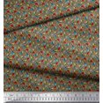 thumbnail image 2 of Soimoi Polyester Crepe Fabric Scientific Lab Equipments Education Theme Print Fabric by Yard 52 Inch Wide, 2 of 3