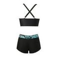 thumbnail image 5 of Womens Swimsuit Two Piece Swimsuit European And American Split Bikini Printed Split Swimsuit Bikini Boxer Striped Swimsuit, 5 of 7