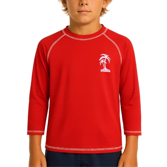 iXtreme Boys Swim Shirt - Quick Dry UPF 50 Sun Protection Swimwear Boys Rash Guard Long Sleeve