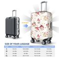 thumbnail image 6 of Daiia Floral Mushroom Luggage Cover, Thickened Washable Travel Luggage Covers, Elastic Unique Baggage Covers for 18-20 inch Luggage-X-Large, 6 of 9