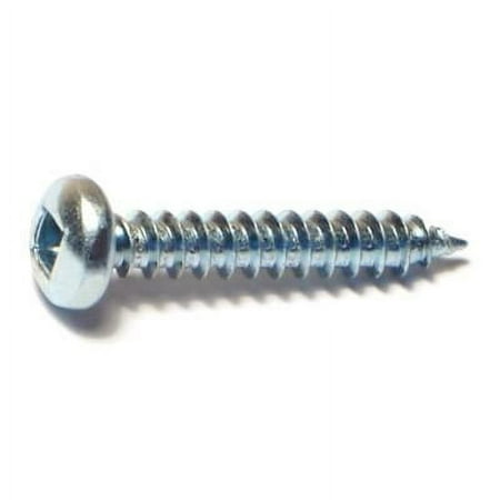 

#8 x 1 Zinc Plated Steel Square Drive Pan Head Sheet Metal Screws