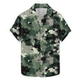 thumbnail image 2 of GERsome Men's Camouflage Shirts Button Down Short Sleeve Camo Leisure Shirts Loose Fit Summer Vintage Shirts S-3XL, 2 of 5