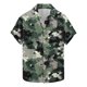 thumbnail image 1 of Camuflaje de los Hombres Impresa Camisa de Solapa, Moda de Manga Corta con Tejido Elástico para la Playa Casual Y el Uso de la Fiesta, Blusa Elástica Suave, 1 of 9