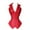 Red, variant on Fewfanhot Women's Lace up Gothic Jacquard Shoulder Straps Tank Shapewear Corset-Stlye Top Tummy Control Tanks for Streamlined Look S-3XL