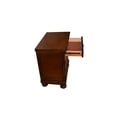 thumbnail image 3 of Miekor Furniture Baltimore Wood Nightstand with Hidden Jewelry Drawer in Dark Walnut W5U697, 3 of 7