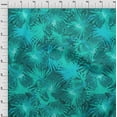 thumbnail image 4 of oneOone Cotton Poplin Dark Teal Green Fabric Tropical Abstract Leaf Sewing Craft Projects Fabric Prints By Yard 42 Inch Wide, 4 of 4