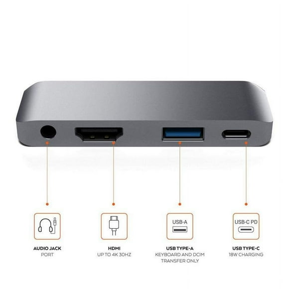 MesaSe Adaptateur de Concentrateur Audio pour Connecteur de Câble Convertisseur de Charge IPad Pro Type-C 3,5 Mm