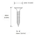 thumbnail image 3 of 200pcs Small Wood Screw (2×6mm/0.07×0.23in, Bronze), 3 of 6