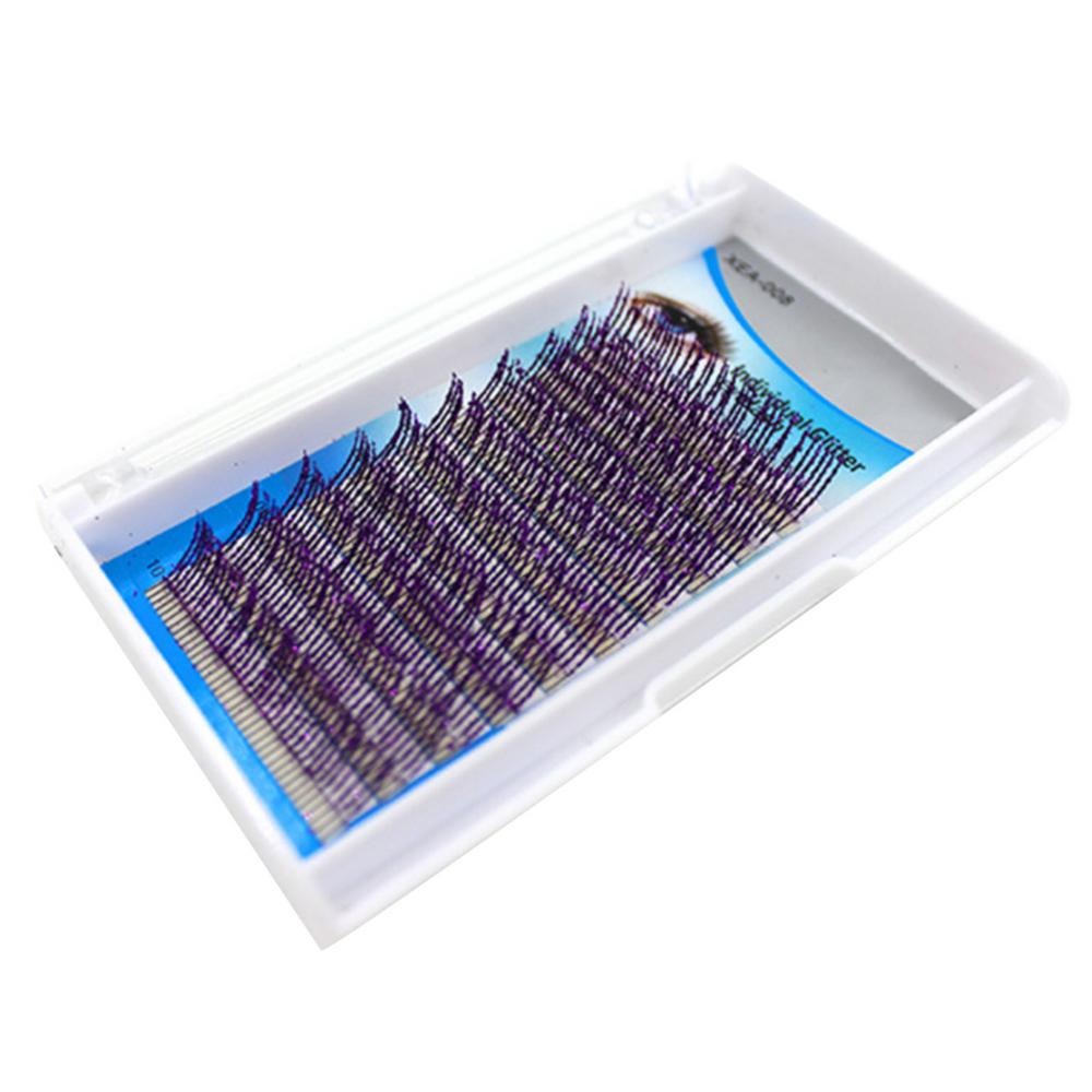 Famure Colored Lash ExtensionsGlitter Eyelash ExtensionsSingle Curly