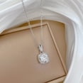 thumbnail image 5 of Moissanite Necklace For Women S925 Sterling Silver Yellow Gold Plated Pendant Necklace DF VVS Color Moisanite Diamond Necklace Jewelry Gift Chain, 5 of 7