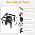 thumbnail image 4 of Aoile 100 Qt Seafood Boil Pot with Basket & Burner, 110000 BTU Propane Jet Burner & Lifting Hook with 10 Psi Regulator for Outdoor Cooking, Silver & Black, 4 of 9