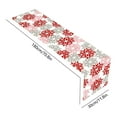 thumbnail image 3 of Euaioeiu Valentine's Day Table Runner, 71x12 Inches, Floral Linen Tablecloth Decor for Dining Room, Kitchen, Anniversary, Wedding Party Supplies and Decorations, 3 of 7