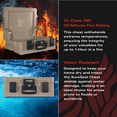 thumbnail image 2 of Sure Seal by FireKing 1-Hour  Fire-Resistant and Waterproof Chest, 0.38 cu ft, 19.9w x 17d x 7.3h, Taupe, 1 Count, 2 of 10