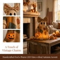 thumbnail image 6 of Lighted Vintage Patchwork Ghost, Quilted Vintage Light Up Ghost, Cozy Spooky Fall Harvest Decoration for Table and Mantel, 6 of 8