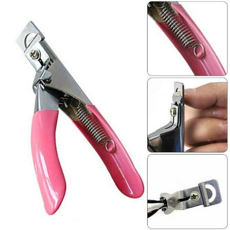 Durable False Acrylic Gel Stainless Steel U-shape Nail Art Tip Clipper Edge Cutter Manicure (Best Nail Shape For Wide Nail Beds)