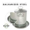 thumbnail image 3 of Harris Farms Galvanized Steel Double Wall Poultry Drinker 5 Gallon, 3 of 7