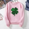 thumbnail image 2 of Fesfesfes St. Patrick's Day Tops for Mens Sweater Fleece Printed Casual Round Neck Pullover Top, 2 of 3