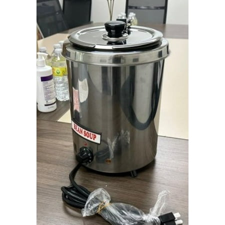 

Soup pot warmer kettle SS Round Black Countertop Food / Soup Kettle Warmer - 120V 400W SB-5700S