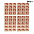 thumbnail image 2 of 50pcs European Style Envelope Kraft Paper Storage Pouch Bowknot Envelope Delicate Invitation Cards Envelopes (With Claret-red Ribbon), 2 of 7