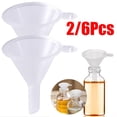 thumbnail image 4 of 2 Pack Mini Clear Plastic Funnel for Bottling Cosmetics, Liquids, and Oil Filling - Small Funnel for Easy Transfer of Essential Oils and Perfumes T9I0, 4 of 8