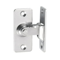 Huanledash Door Latch Sturdy Construction Rust-proof Stainless Steel 90 Degree Door Locking Latch Hardware Accessories for Home