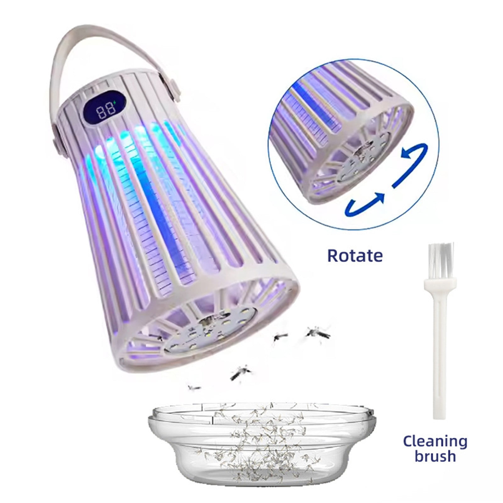 BallsFHK Usb Electric Fly Mosquito Insect LED Light Trap Lamp