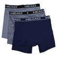 thumbnail image 2 of HEAD Mens Performance Underwear - 3-Pack Stretch Performance Boxer Briefs Training Breathable Athletic Fit No Fly, 2 of 2