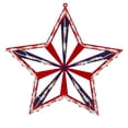thumbnail image 3 of Northlight Lighted Red and Blue Patriotic Star Window Decoration - 14" - Clear Lights, 3 of 7