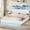 White, variant on AOGLLATI Full Size 4 Drawers Upholstered Bookcase Storage Bed with Charging Station and RGB LED Lights, Black Full Platform Bed Frame,No Box Spring Needed