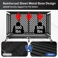 thumbnail image 7 of Snuowu 48Inch Heavy Duty Dog Crate with Wheels, Metal Big Dog Cage for Large and Medium Dogs, Extra Large XL XXL Indestructible Dog Crate with Removable Tray., 7 of 7