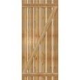 thumbnail image 5 of 34 3/4"W x 76"H TimberCraft Six 5 3/8" Boards Spaced Board-n-Batten Shutters w/Z-Bar, Rough Sawn Western Red Cedar (Per Pair), 5 of 5