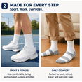 thumbnail image 4 of Dress Socks for Men & Women 6 Pairs, Thin Crew Socks, Business Casual, Soft Comfortable Everyday, Size 7-8.5, 4 of 5