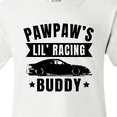 thumbnail image 4 of Inktastic Pawpaw's Lil' Racing Buddy with Car Silhouette Youth T-Shirt, 4 of 5