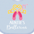 thumbnail image 4 of Inktastic Ballet Dancer Auntie Ballerina Shoes Girl Girls Baby Bib, 4 of 4