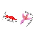 thumbnail image 3 of Peluche de gato dinosaurio de goma, juguete para lanzar, juguete para los dedos con forma de pollo para niños, juegos de volar dinosaurios, juguetes antiestrés, EasterStuffers para fiestas, 3 of 8