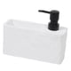 thumbnail image 5 of Dispensador de jabón, organizador para fregadero, resina, ahorra espacio, resistente, versátil, fácil de usar. Blanco, 5 of 9